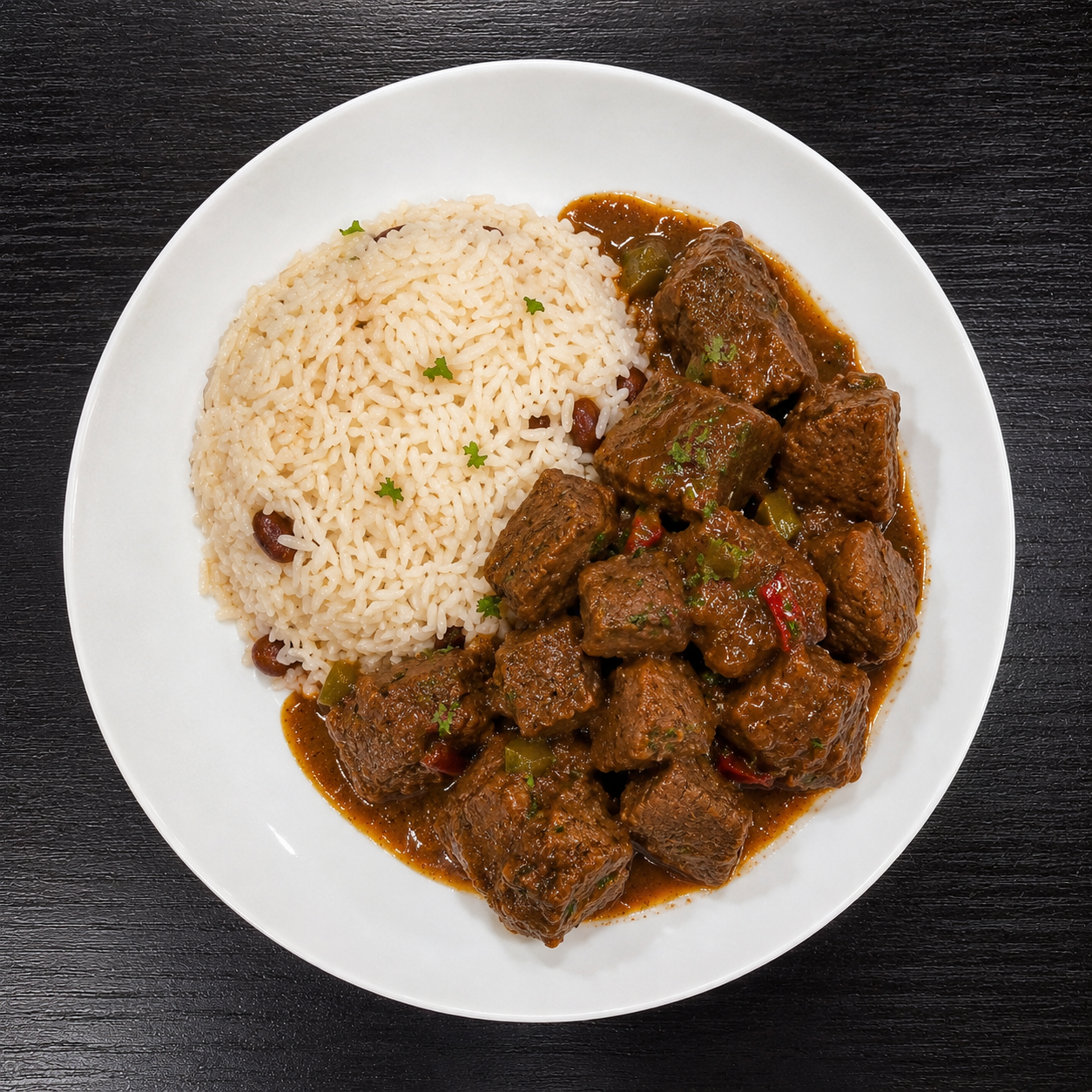 Riz au cabri créole