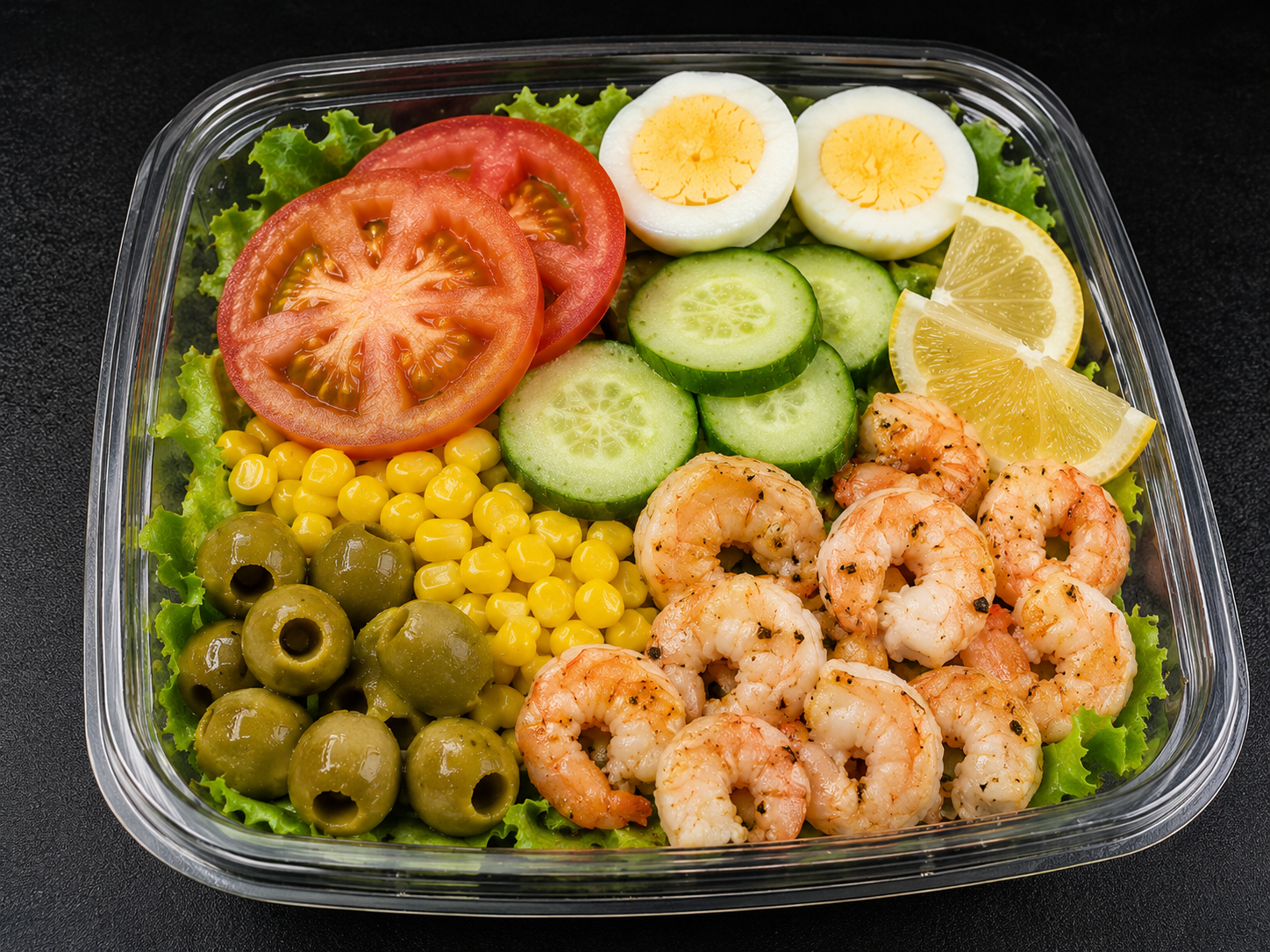 Salade aux crevettes